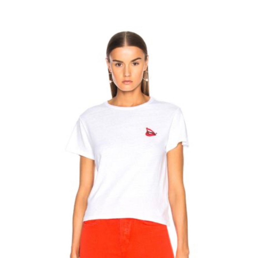 Re/done Cindy Crawford lips tee